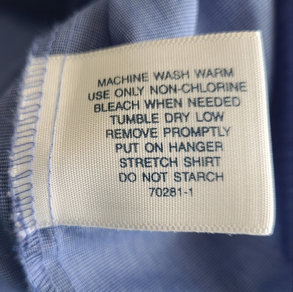 (1145) Stafford Men's Classic Long Sleeve Oxford Dress Shirt, Size: 16.5 (32/33) - Picture 6 of 13